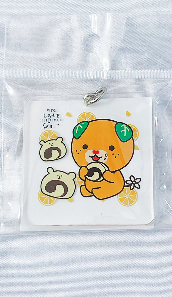 アクリルキーホルダー愛媛なると四角