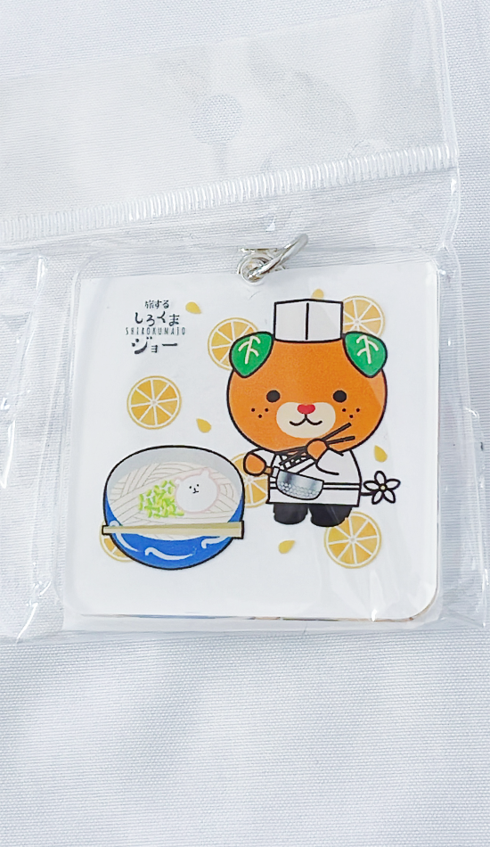 アクリルキーホルダー愛媛うどん四角
