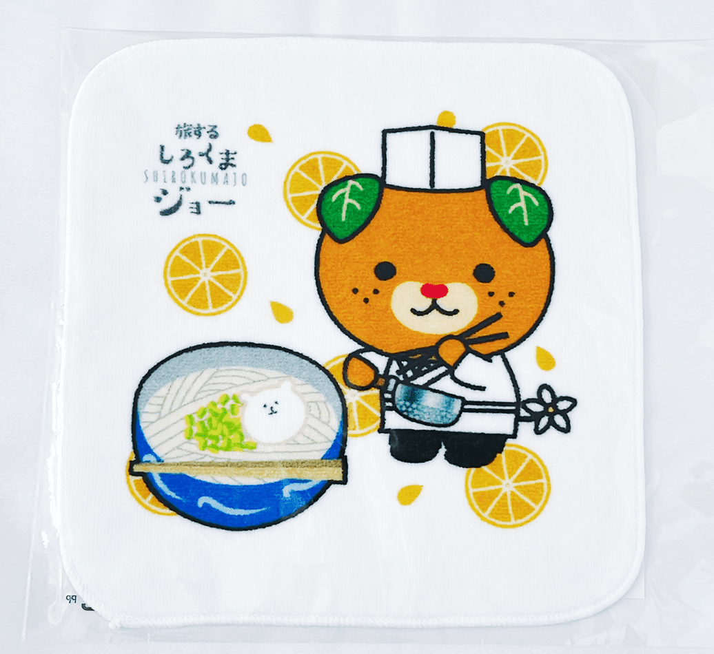 ミニタオルみきゃんうどん